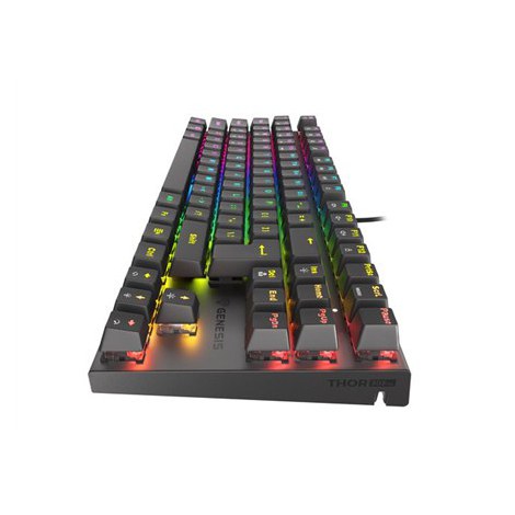 Genesis | THOR 303 TKL | Mechanical Gaming Keyboard | RGB LED light | US | Black | Wired | USB Type-A | 865 g | Replaceable "HOT - 4